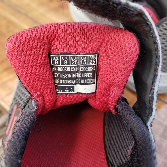 Toddler boys black gray skechers size 9 shoes sneakers - Picture 7 of 7